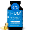 HUM OMG! Omega The Great Triple Omega 3 Fish Oil Supplement for Women & Men with Vitamin E, DHA & EPA, Skin Care & Skin Tone Support for Heart & Brain Health, Gluten Free, Non GMO, 60 Softgels HUMBuy Supplements Australia