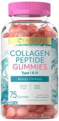 Carlyle Collagen Gummies | Strawberry Flavor Beauty Supplement | Collagen Peptides for Women & Men | Type 1 & 3 | Non-GMO, Gluten Free Carlyle buy supplements Au