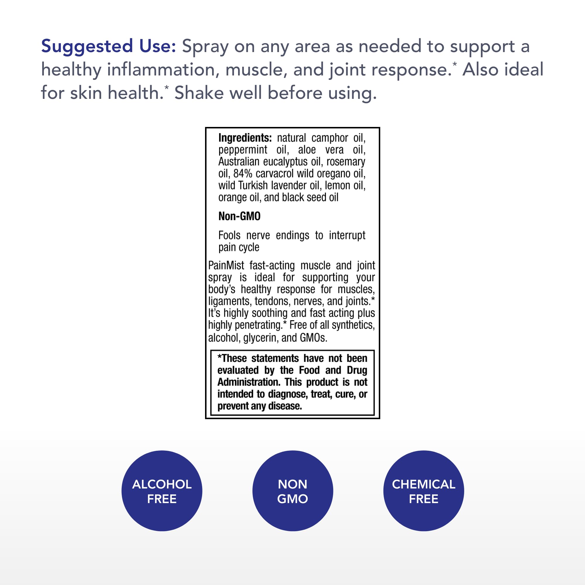 Physician's Strength PainMist - 1 fl oz - Healthy Inflammation Support - Non-GMO Physician's StrengthBuy Supplements Australia