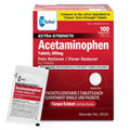 Globe Extra Strength Acetaminophen Tablets 500 mg, Pain Reliever and Fever Reducer, Gentle on Stomach, for Arthritis Pain, Backache Pain and More, 50 Packets of 2 Tablets Each, 100 Count GlobeBuy Supplements Australia