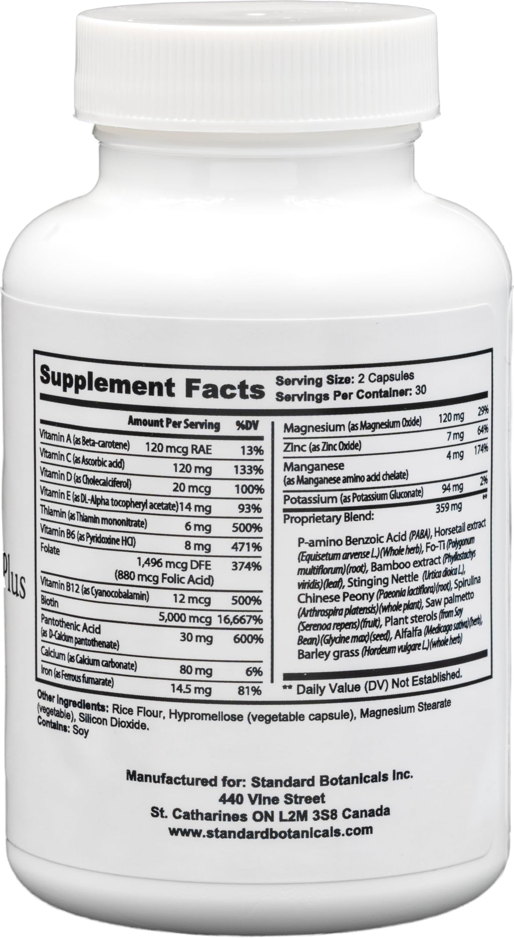 Dr's Nature & Nutrition Hair, Skin & Nail Plus Vitamin Supplement with Biotin 5000mcg, Bamboo Extract, Collagen Support - Extra Strength Beauty Supplement for Men and Women - 60 Capsules Dr's Nature & NutritionBuy Supplements Australia
