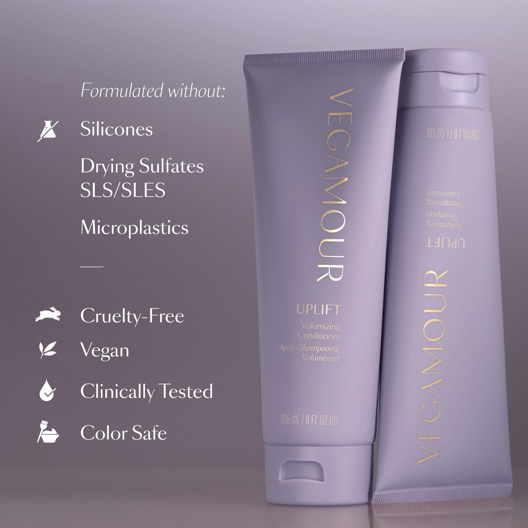 VEGAMOUR UPLIFT Volumizing Shampoo For fine, flat & thinning hair, Provides Volume & Resists Humidity, Non Sticky Formula, Bouncy Soft Hair VEGAMOURBuy Supplements Australia