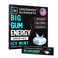 BIG GUM ENERGY & FOCUS – 80mg Caffeine + 40mg L-Theanine + 80mg Alpha GPC – Nootropic Chewing Gum for Focus, Energy & Execution – Icy Mint – 25 Pieces (5 Packs) Gym & Work Execution. UNCOMMON ELEMENTSBuy Supplements Australia