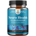 Nootropic Brain Supplement for Memory and Focus Support - Vitamins for Mental Support & Clarity with Bacopa Monnieri, VIT A, B6, Riboflavin, Niacin, Thiamin & Folate