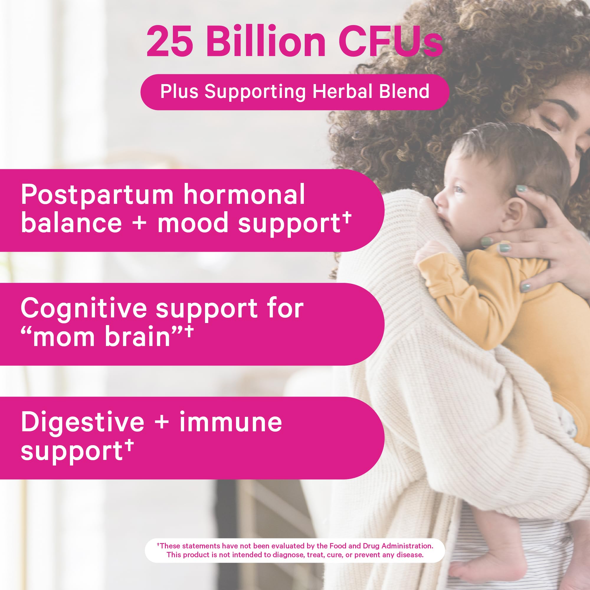Pink Stork Postnatal Multivitamin + Probiotics with Vegan DHA, Ashwagandha, Iron, Folate, B12 - Supports Hormone Balance, Postpartum Recovery, Gut Health, & Digestion - Pack of 2 Pink StorkBuy Supplements Australia