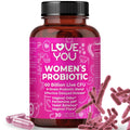 Love You Womens Probiotic, Ph Balance, Ut, Feminine, Vaginal Health Supplement, Digestive, Pre + Pro + Postbiotic, Delayed Release, 60 Billion Live CFU, 8-Strain Probiotic Blend, 30 Veg Caps Servings Love YouBuy Supplements Australia