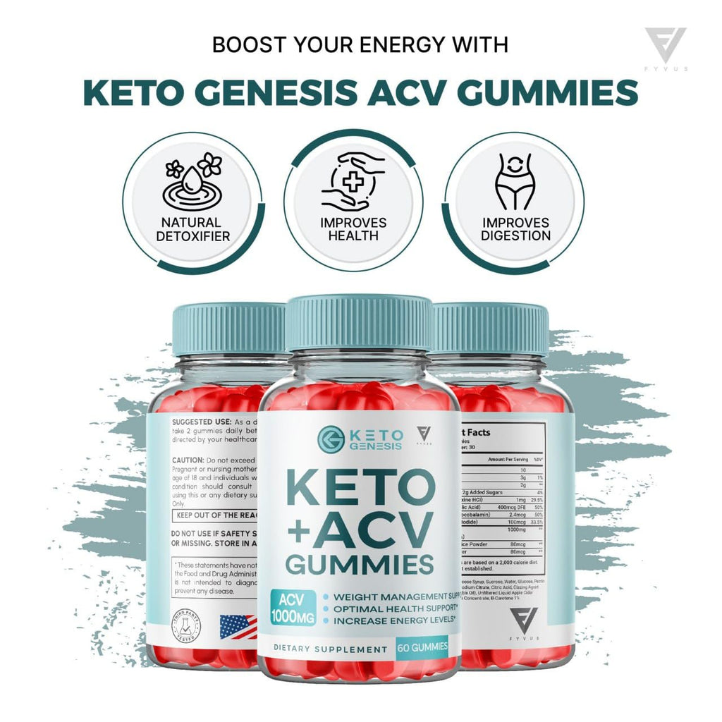 Keto Genesis Keto ACV Gummies Advanced Weight Loss, Ketogenesis Keto + ACV 1000MG FyvusBuy Supplements Australia