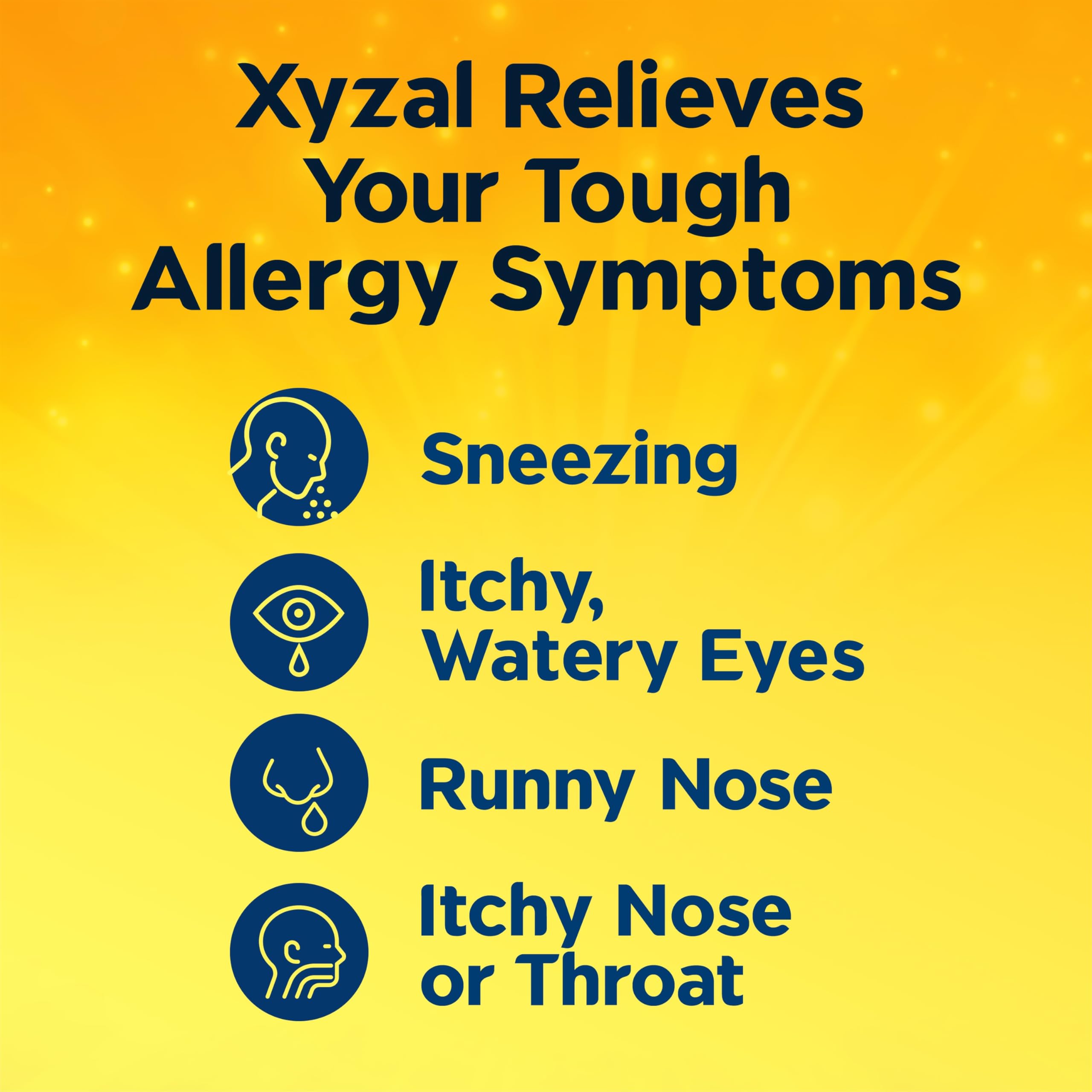 Xyzal 24 Hour Allergy Relief Medicine, Original Prescription Strength Antihistamine, Levocetirizine Dihydrochloride Tablets, 5 mg, 90 Count Xyzal buy supplements Au