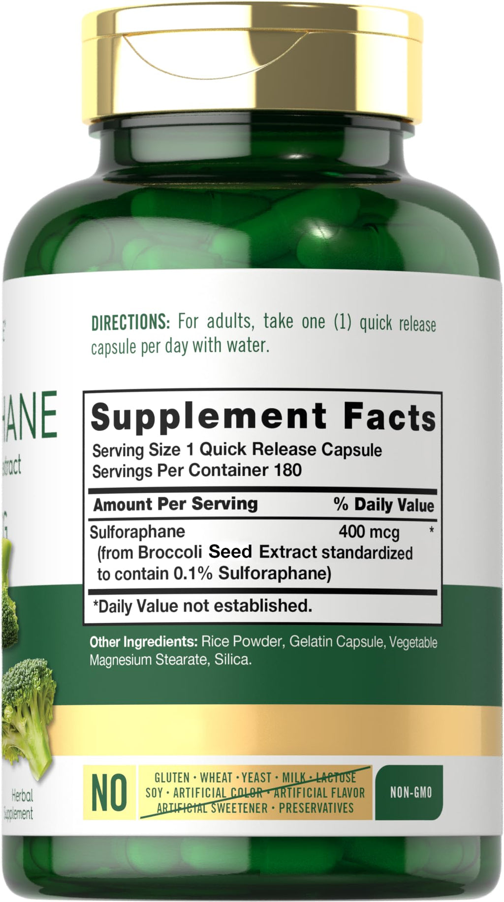 Carlyle Sulforaphane | from Broccoli Seed Extract | 180 Capsules | Traditional Herbal CarlyleBuy Supplements Australia