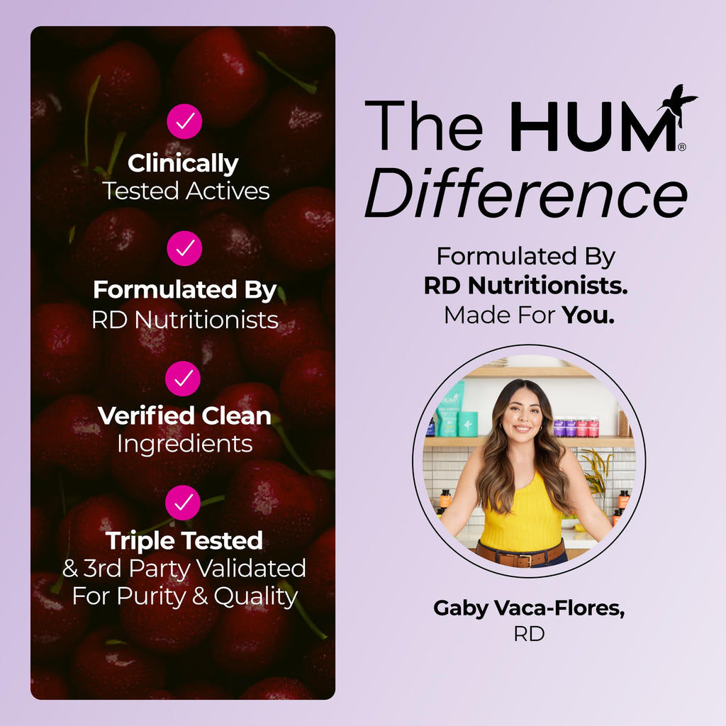 Hum Nutrition Dream Team Magnesium Bisglycinate Powder, L Theanine & Tart Cherry Magnesium Supplement Drink Mix, Support Rest, Relaxation & Sleep Routine, Gluten Free, Vegan, Cherry Lemon, 30 Servings HUMBuy Supplements Australia