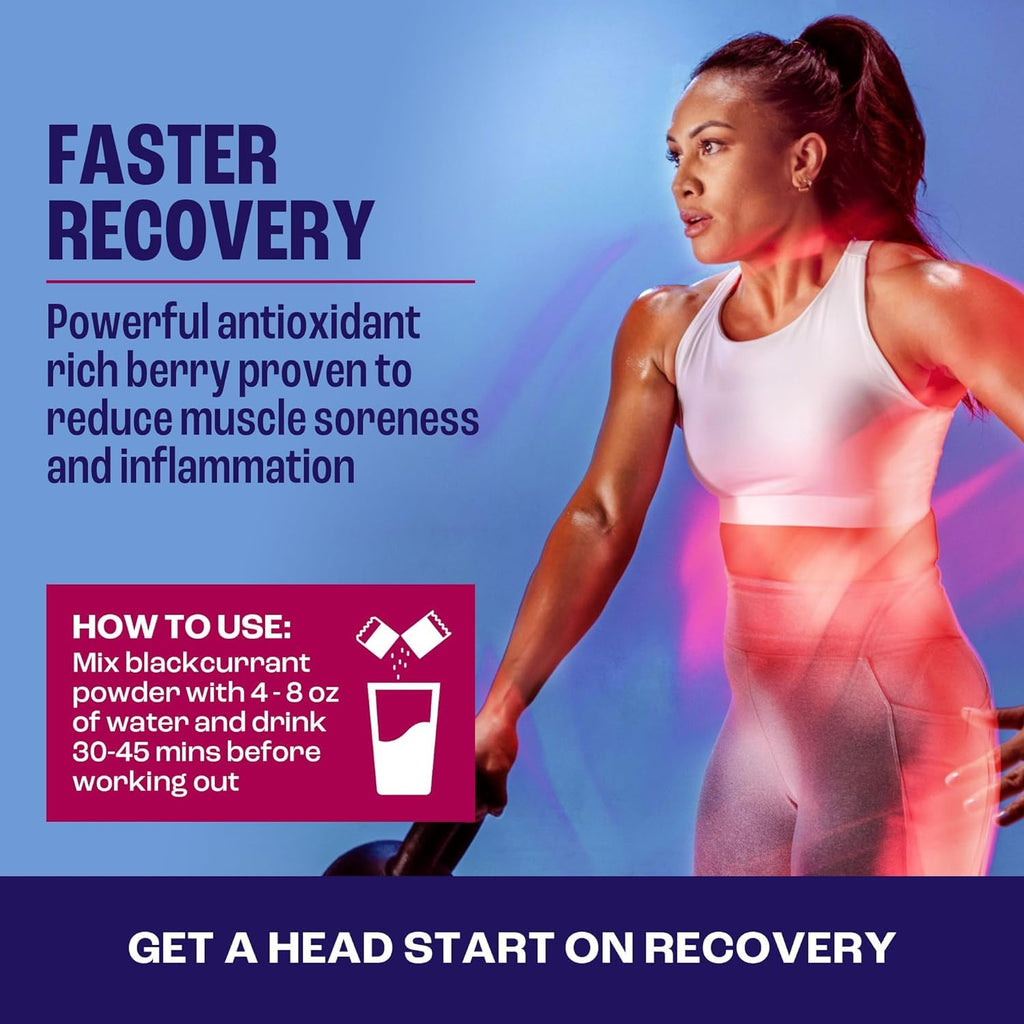 2before All Natural Vegan Pre Workout, with 120mg Caffeine I Clean Energy, Endurance, Recovery I Pre Workout Women and Men I 20 x Individual Packets I Informed Sports Certified I Blackcurrant