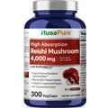 NusaPure Reishi Mushroom Extract 20:1 Extract, 200 mg Equivalent to 4000mg per Capsule 300 Veggie Caps Vegan, Non-GMO, Vegan NusaPureBuy Supplements Australia