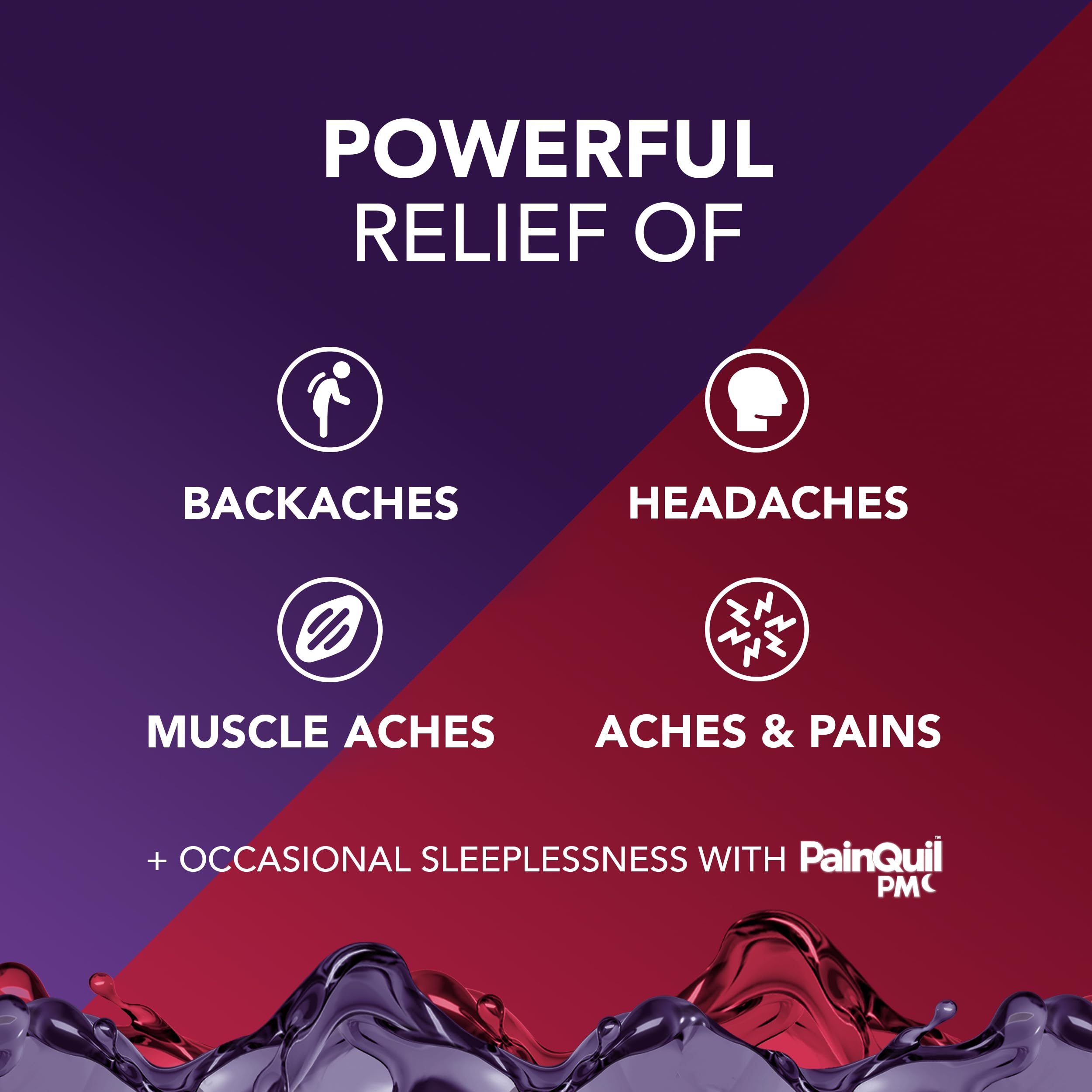Vicks PainQuil & PainQuil PM Pain Relief Liquid, 1000mg Acetaminophen, 2x12 oz Vicks buy supplements Au