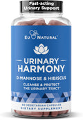 Eu Natural Urinary Harmony D-Mannose Supplement - Urinary Tract Health for Women - Fast-Acting Urinary Cleanse & Flush with Clinical-Strength D-Mannose & Hibiscus - 60 Capsules Eu NaturalBuy Supplements Australia
