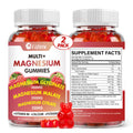Two bottles of Cofure Multi+ Magnesium Gummies with supplement facts label on a white background