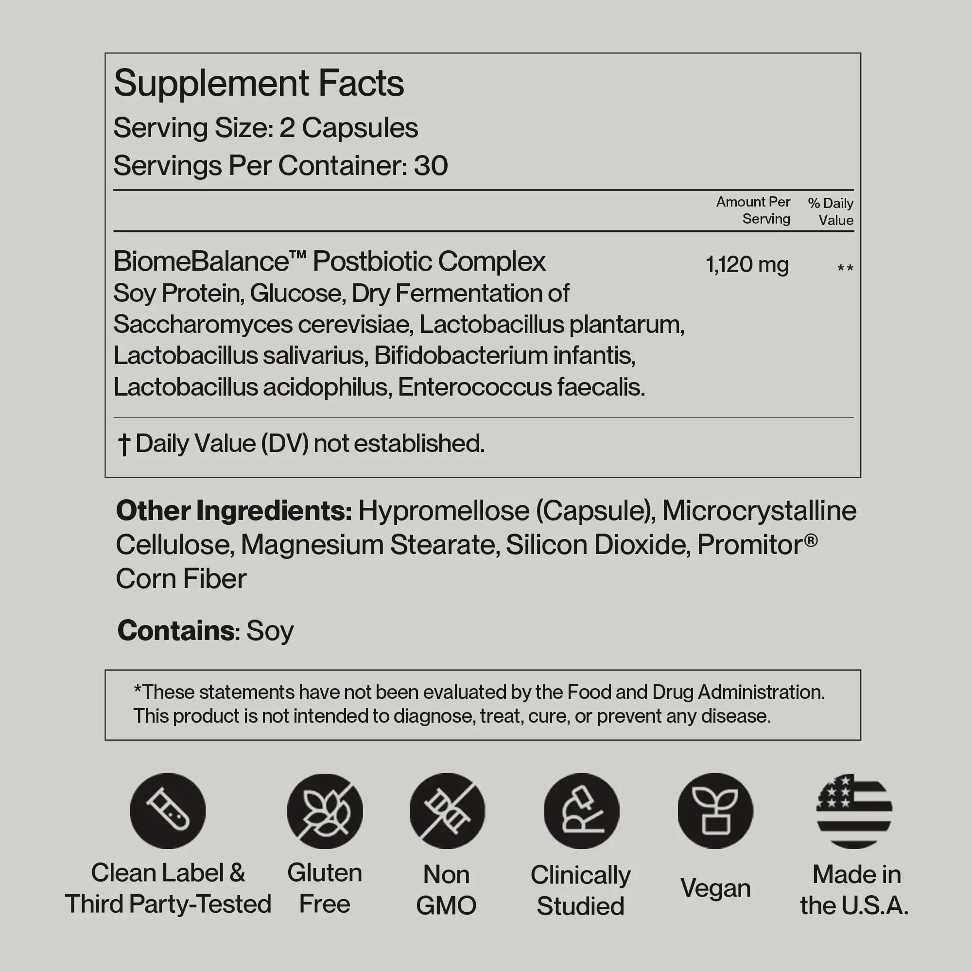 Postbiotics Gut Health Supplement – Bloating Relief, Gut, Brain & Digestive Health - Microbiome & Immune Support with BiomeBalance™ - 1000x More Active Ingredients Than Pre & Probiotics – 60 Capsules SecondKindBuy Supplements Australia