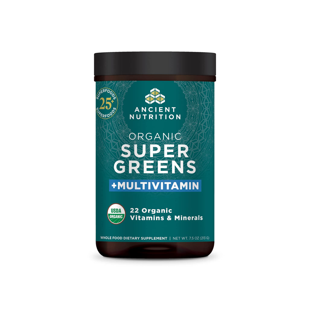 Ancient Nutrition, Vitamin Powder, One Bottle Made from Real Fruits, Vegetables and Herbs, for Digestive and Energy Support, 25 Servings, 7.5oz Ancient NutritionBuy Supplements Australia