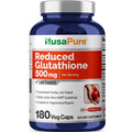 NusaPure Reduced Glutathione 500mg 180 Veggie Capsules (Vegan,Non-GMO) L-Glutathione NusaPureBuy Supplements Australia