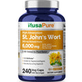 NusaPure St. John's Wort 20:1 Extract, 300 mg Equivalent to 6,000mg 240 Veggie Capsules (Vegetarian, Non-GMO & Vegan) Bioperine NusaPureBuy Supplements Australia