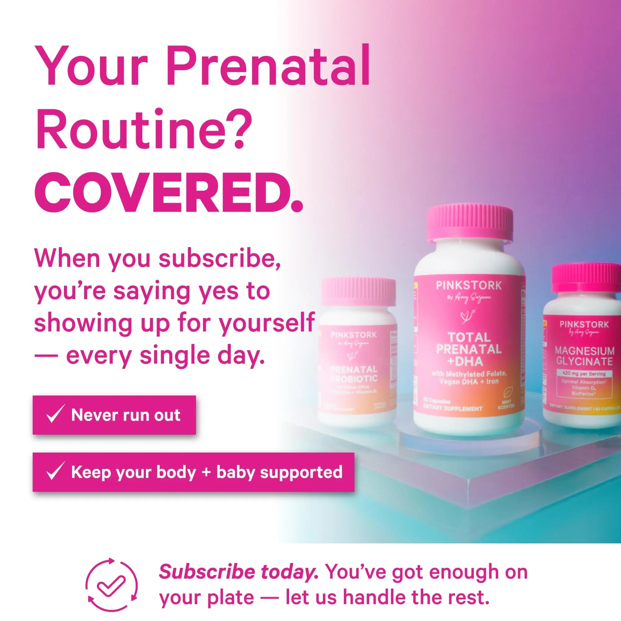 Pink Stork Prenatal Probiotic for Women with 50 Billion CFU | Vitamin B6 & Prebiotics | Pregnancy Probiotics for Morning Sickness | Digestive, Immune, & Gut Health | Vegan & Gluten-Free | 30 Capsules Pink Stork buy supplements Au
