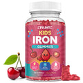Iron Gummies for Kids & Teens, Kids Multivitamin with Iron Supplement, Calcium, Folate, Zinc, Prebiotic - for Blood Builder & Energy Support, Iron Deficiency - Vegan & Non-GMO - 60 Count Cherry CFILIHTCBuy Supplements Australia