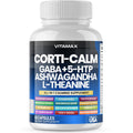 Corti-Calm Cortisol Supplement, L Theanine, Ashwagandha, Vitamin D 3, GABA for Relaxation, Fatigue & Focus with Ginkgo Biloba, Bacopa Monnieri, 5-HTP – Non-GMO, Made in USA – 60ct VitamaxBuy Supplements Australia
