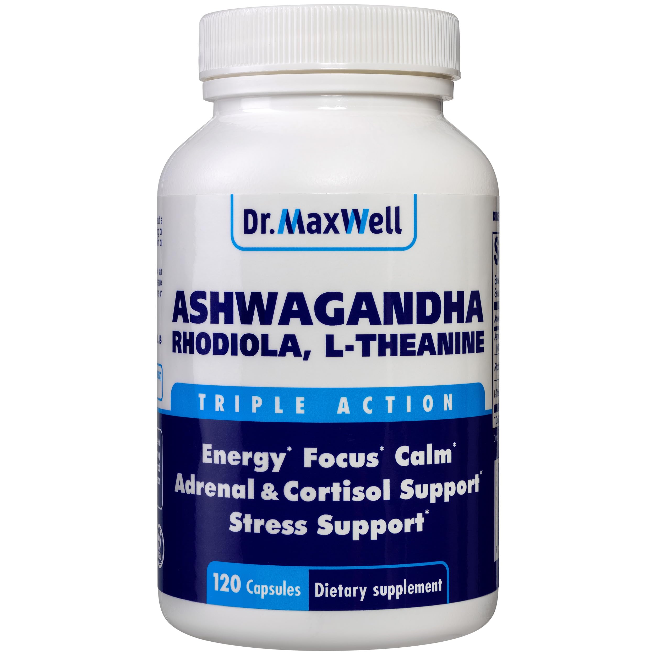 Dr. Maxwell Cortisol Manager Supplement, Supports Relaxation, Mood & Sleep in Times of Occasional Stress, Ashwagandha Rhodiola Adaptogens, Helps Maintain Normal Cortisol Levels, 120 Capsules Dr. MaxwellBuy Supplements Australia