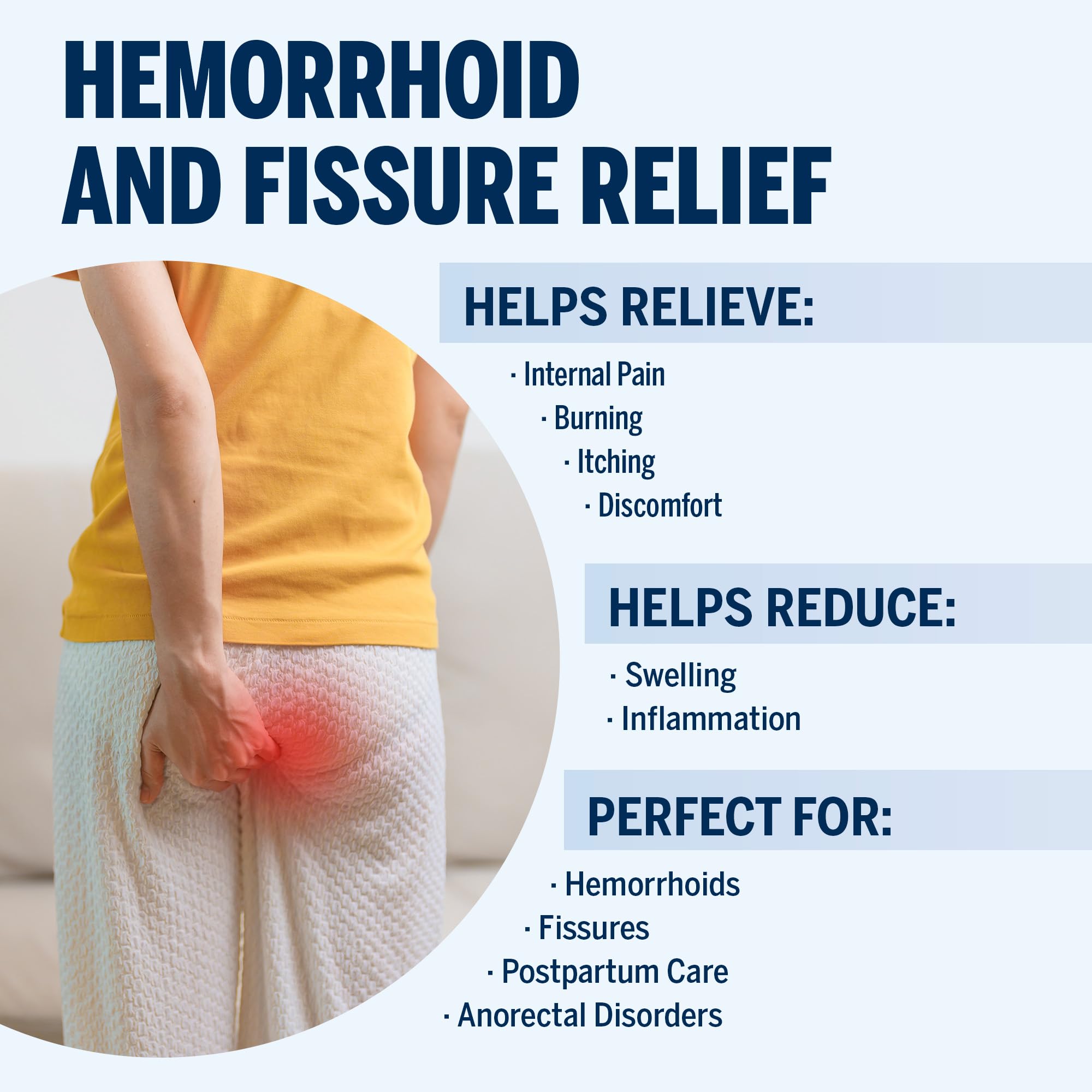 Ariella Hemorrhoid Treatment Suppository Gel: Natural & Herbal - Relieve Itching Burning Discomfort - Internal Relief - New Rounded Applicator - Nighttime Use (Pack of 6, Old) AriellaBuy Supplements Australia