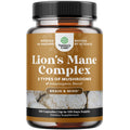 Advanced Lion's Mane Mushroom Supplement - Lions Mane Supplement Capsules with Reishi Chaga Maitake & Shiitake for Brain Health Memory Support & Focus - Nootropic for Mental Clarity - 120 Count Natures CraftBuy Supplements Australia
