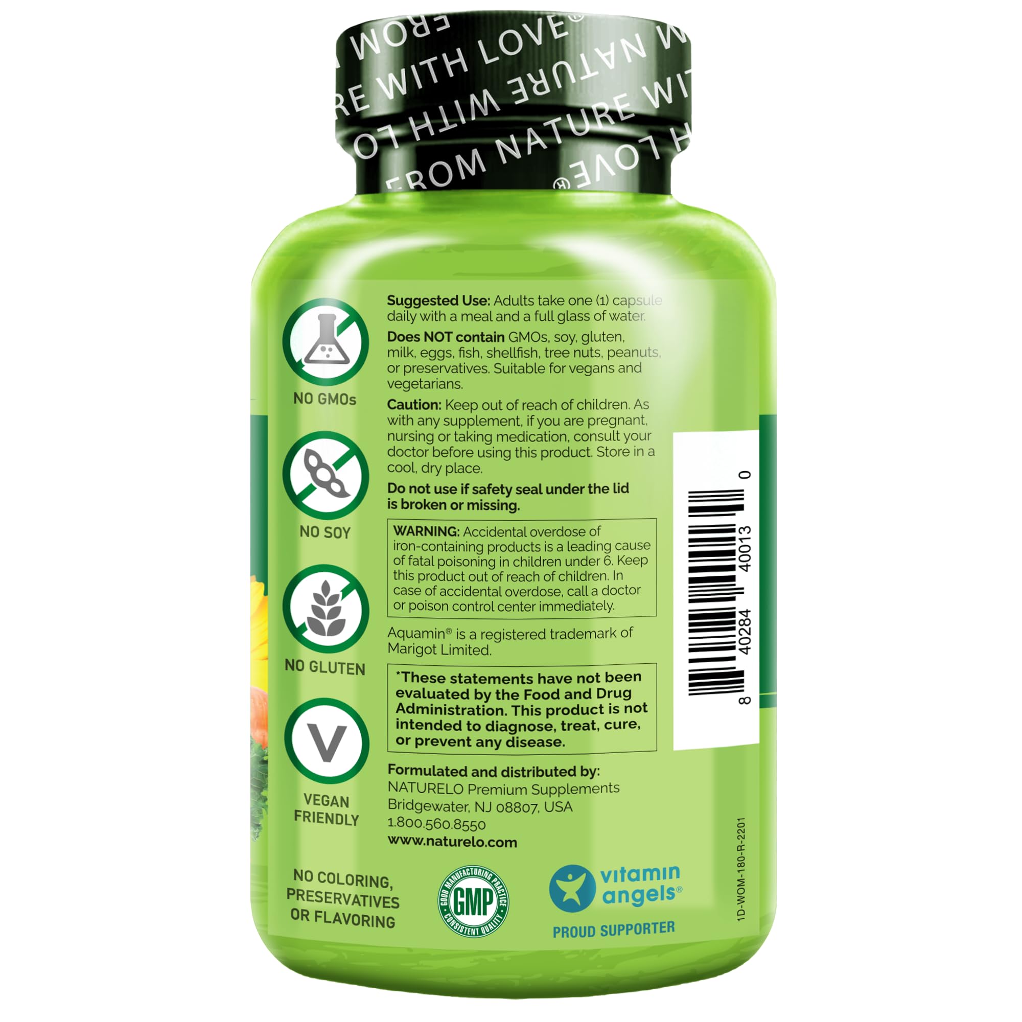 NATURELO One Daily Multivitamin for Women - Energy Support - Whole Food Supplement NATURELOBuy Supplements Australia