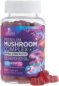 Mushroom Gummies Supplement 12 in 1 - High Grade Blend for Adults with Lions Mane, Reishi, Cordyceps, & Chaga Mushroom Complex Gummy, Memory & Immune Support & Nootropic Brain Supplements - 60 Gummies Nature's NutritionBuy Supplements Australia
