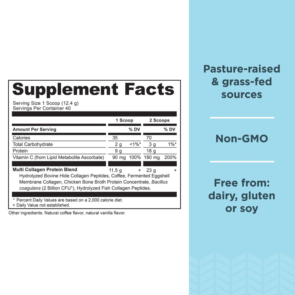 Ancient Nutrition Hydrolyzed Collagen Peptides Powder, Cold Brew Multi Collagen Protein Ancient NutritionBuy Supplements Australia
