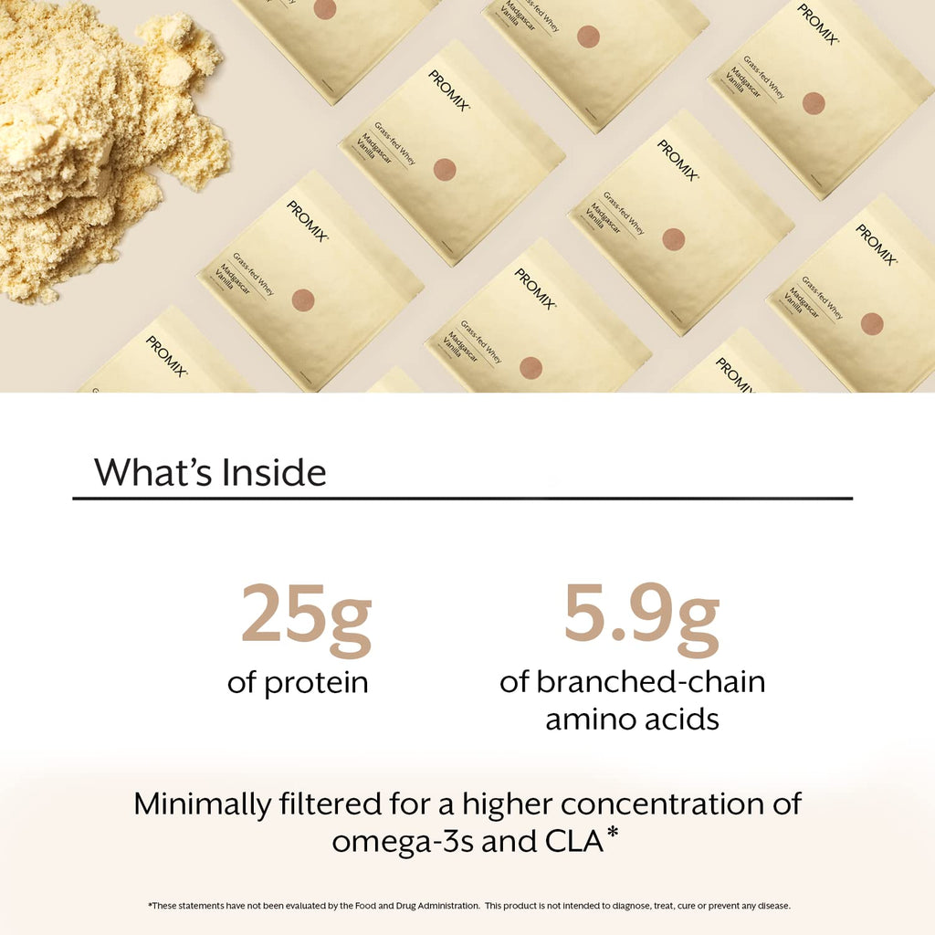 Promix Whey Protein Powder, Vanilla - 5lb Bulk - Grass-Fed & 100% All Natural ProMix NutritionBuy Supplements Australia
