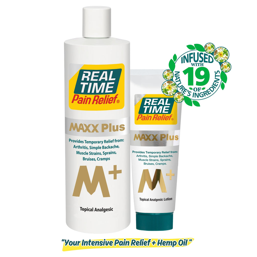 Real Time Pain Relief MAXX Plus - 7oz Tube | Intensive Formula with 19 Natural Ingredients Including Hemp Oil | Fast-Acting Relief for Muscle Pain, Arthritis, Backaches, and More Real Time Pain ReliefBuy Supplements Australia