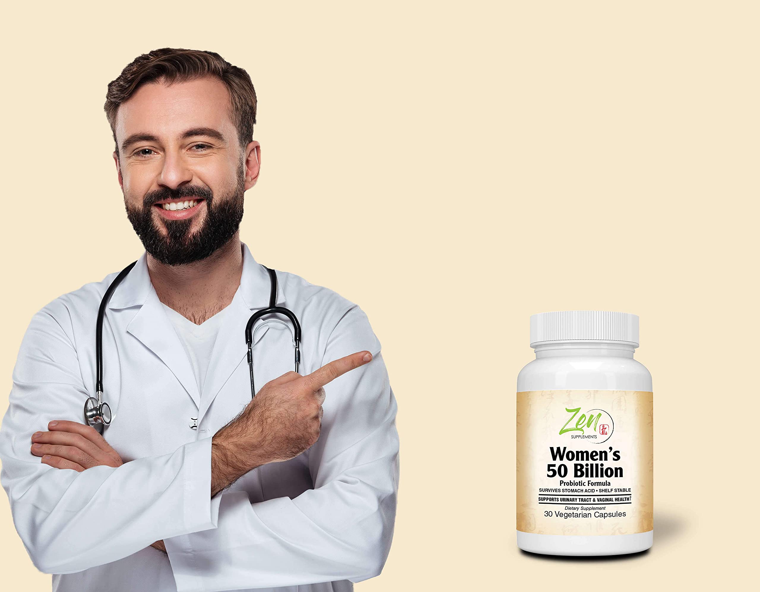 Zen Supplements - Womens 50 Billion Probiotic Formula - Supports Urinary and Vaginal Health Zen SupplementsBuy Supplements Australia