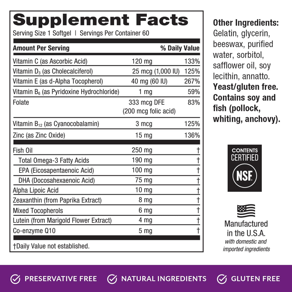 EyePromise Restore Supplement - 60 Softgel Capsules Containing Lutein EyePromiseBuy Supplements Australia
