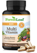 Forest Leaf Men's Multi Vitamin supplement bottle with capsules on a white background