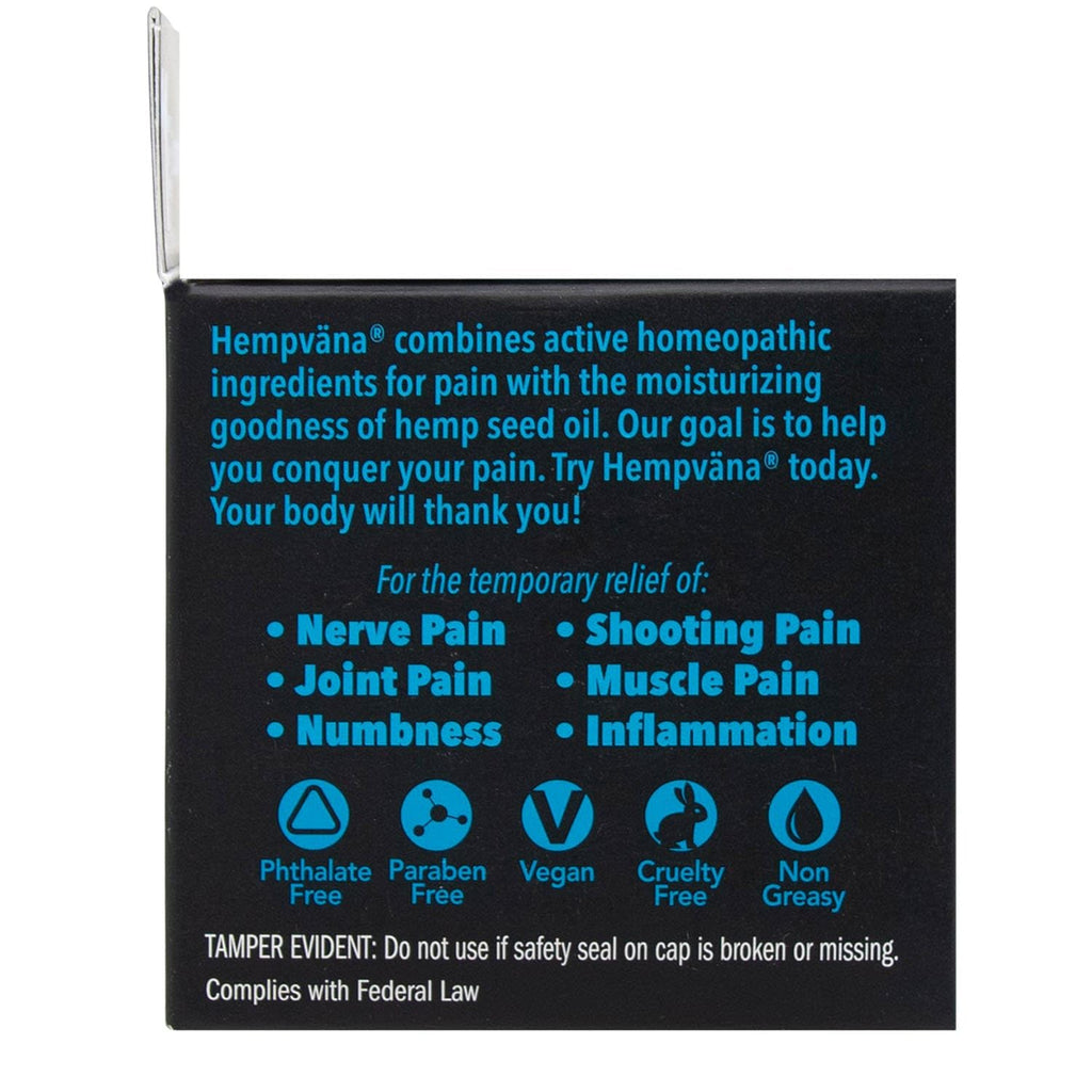 Hempvana Platinum Ultra-Strength Nerve Relief Cream w/100% Pure Hemp Seed Oil, AS-SEEN-ON-TV, Relieves Nerve Pain, Shooting Pain, Tingling, Muscle Cramps, Joint Pain, Tingling, Crawling Sensations HempvanaBuy Supplements Australia
