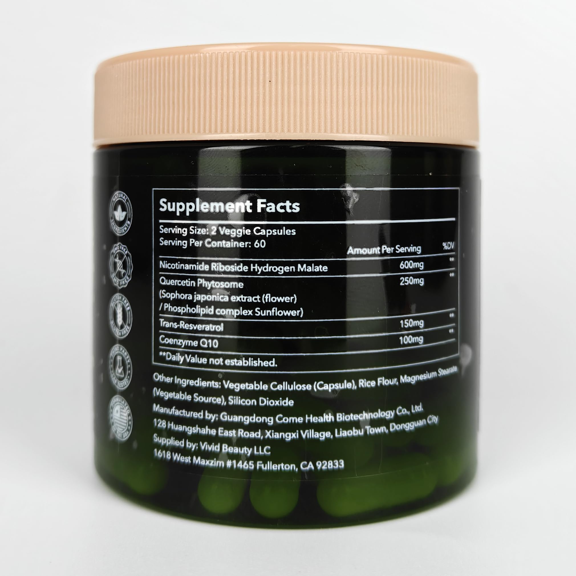 ZenUP NAD+ Supplement | 1100mg Liposomal Nicotinamide Riboside with Resveratrol & Quercetin | Anti-Aging, Cellular Energy, Mental Focus | 120 Caps ZenUPBuy Supplements Australia
