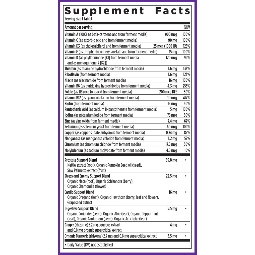 New Chapter Men’s Multivitamin 40+, Extra B6 & B12, D3, Vitamin C & Zinc, Immune, Heart, Cellular Energy, and Brain Health New ChapterBuy Supplements Australia