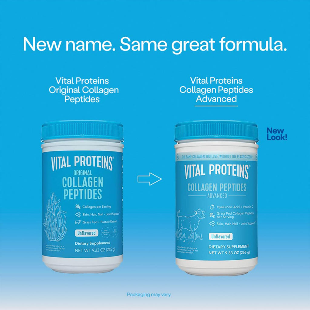 Vital Proteins Collagen Peptides Powder, 9.33 oz Unflavored + 14 oz Unsweetened Plant Vital ProteinsBuy Supplements Australia