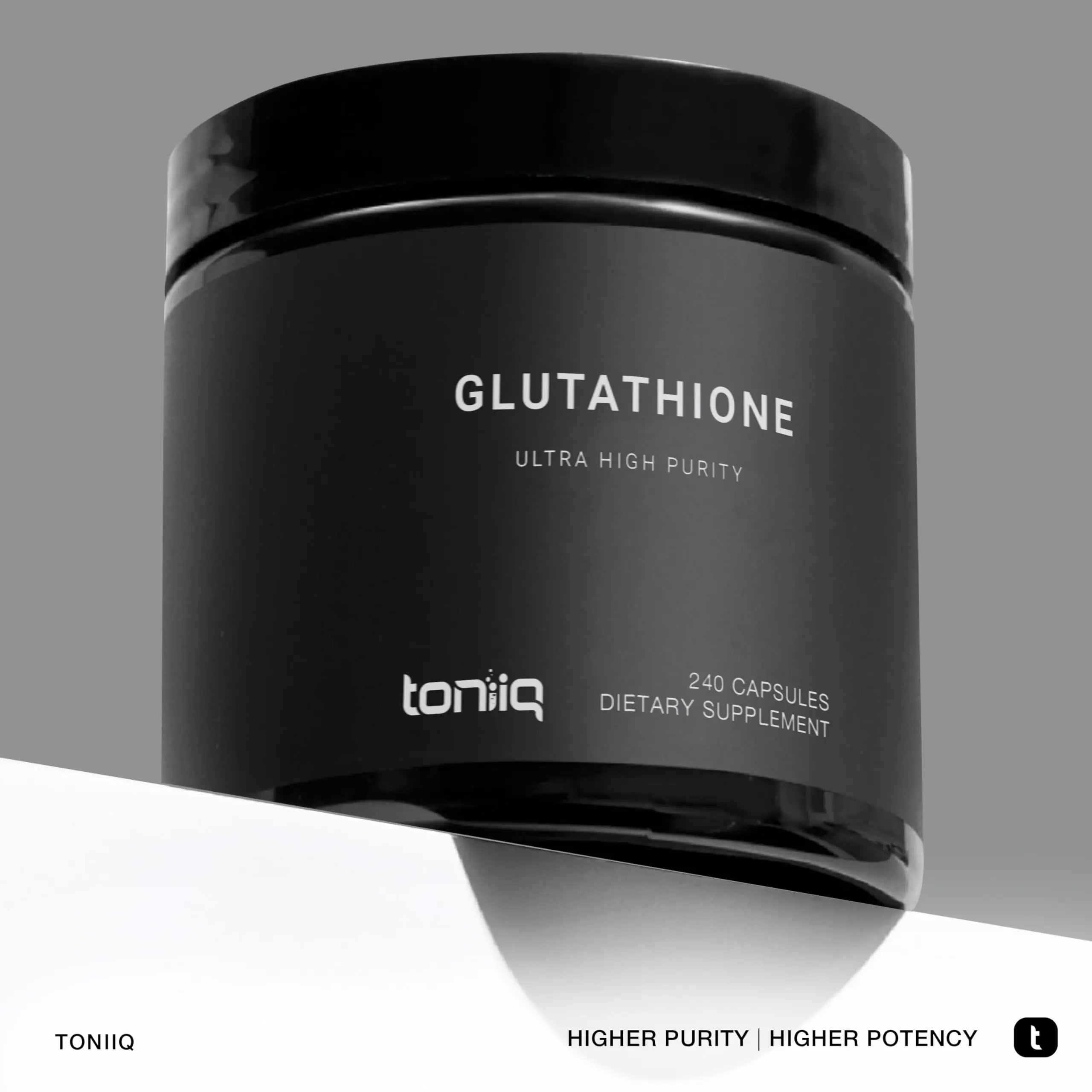 Toniiq Ultra High Strength Glutathione Capsules - 1000mg Concentrated Formula - 98%+ Highly Purified and Bioavailable - Non-GMO Fermentation - 240 Capsules Reduced Glutathione Supplement Toniiq buy supplements Au