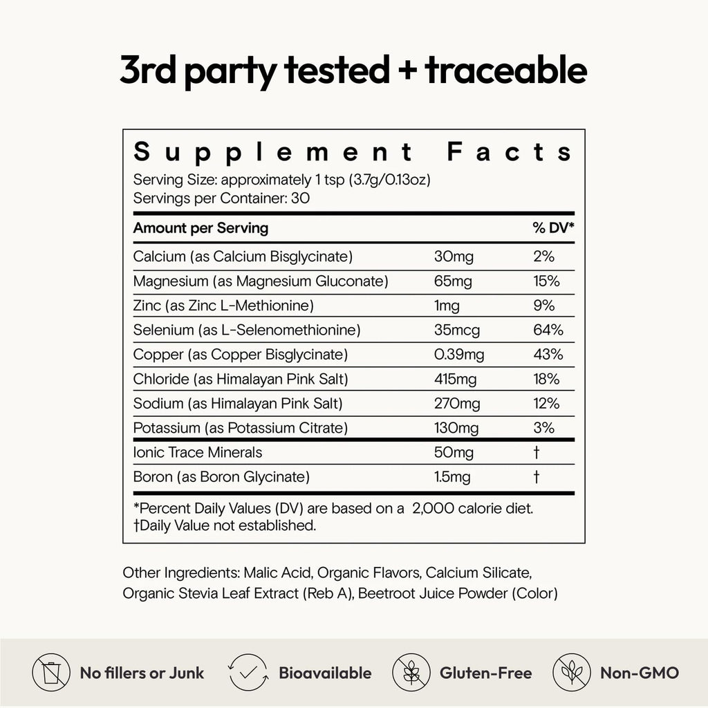 Moon Juice Mini Dew Electrolytes Powder - Sugar Free Minerals & Electrolyte Hydration Powder for Instant Hydration & Brain Support - Magnesium, Calcium, Potassium, Pink Salt, Watermelon, 30 Servings Moon JuiceBuy Supplements Australia