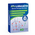 Uposiut Lidocaine 4% Patches - Extra Strength Lidocaine Patches (40 Patches), for Neck, Shoulder, Back, Knee, and Ankle Muscles, 12-Hour Effectiveness-A001L UposiutBuy Supplements Australia