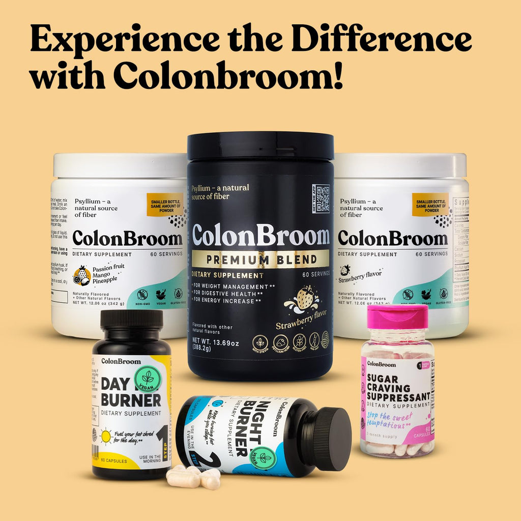 ColonBroom Premium Psyllium Husk Powder (Strawberry) - Colon Cleanse for Bloating ColonBroomBuy Supplements Australia