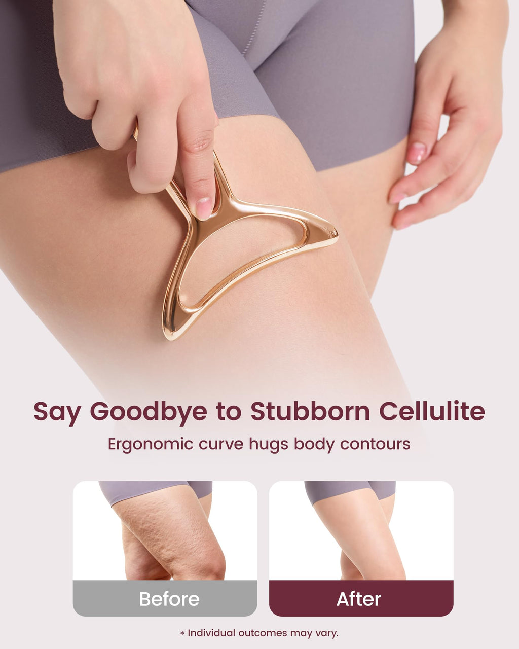 lifechill Lymphatic Drainage Massager & Anti Cellulite Massage Tools for Body Sculpting, Metal Gua Sha & Muscle Scraper Tool Pain Relief Deep Tissue, Gifts for Women, Gold (M) lifechill buy supplements Au