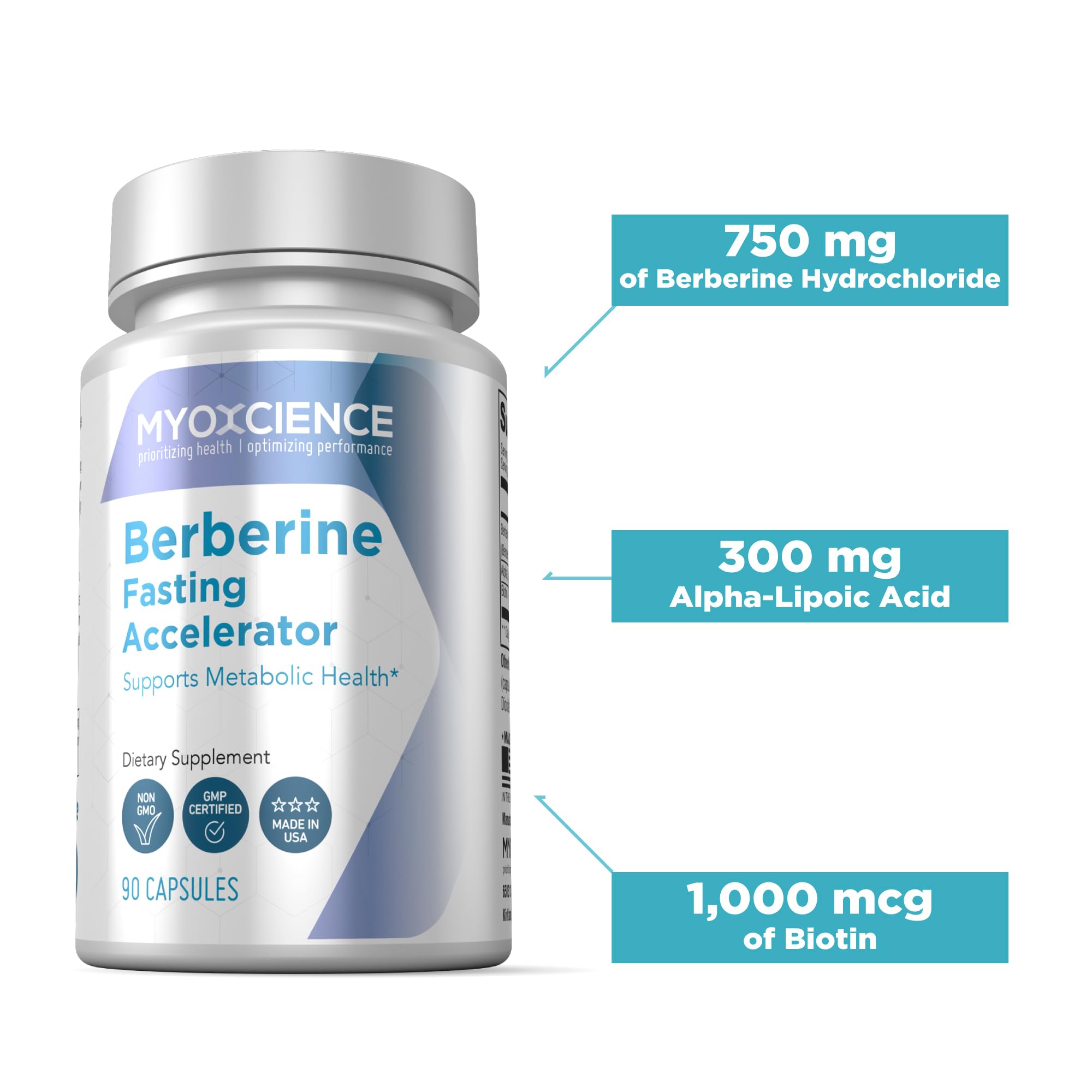 MYOXCIENCE Berberine Fasting Accelerator: Berberine HCL with ALA (Alpha Lipoic Acid) MYOXCIENCEBuy Supplements Australia