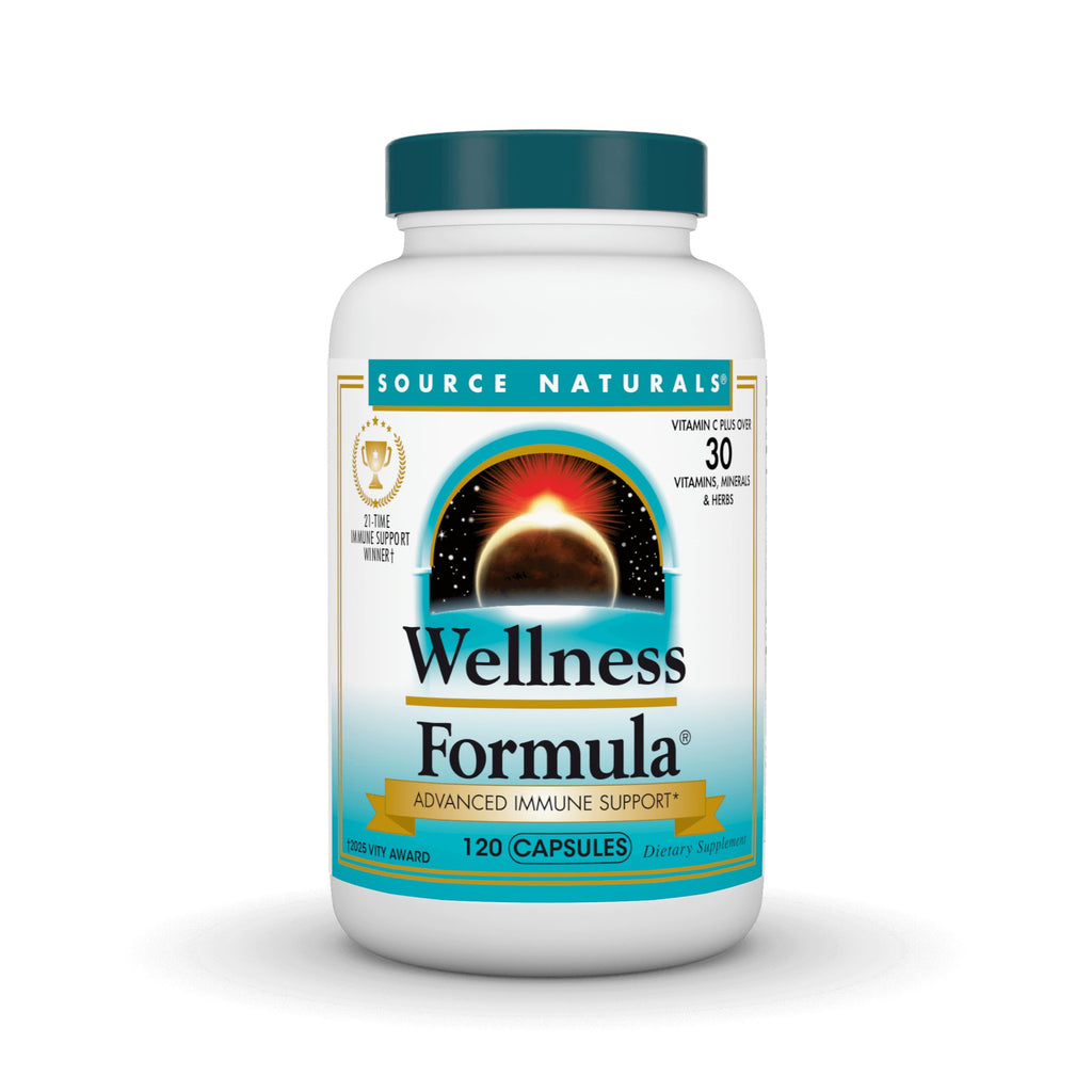 Source Naturals Wellness Formula Bio-Aligned Vitamins & Herbal Defense for Advanced Immune Support* - Dietary Supplement & Immunity Booster - 120 Capsules Source NaturalsBuy Supplements Australia