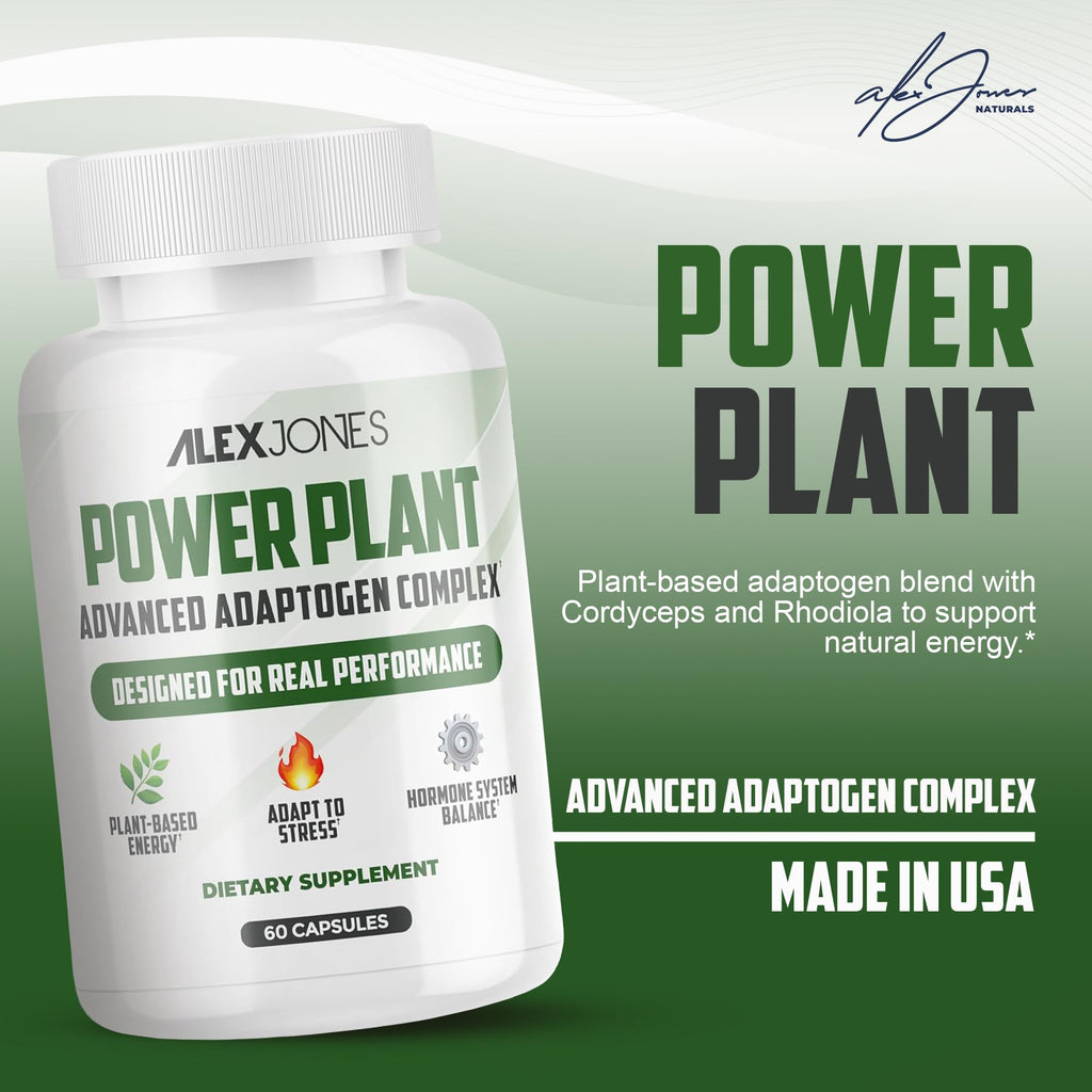 Adaptogenic Mushrooms with Cordyceps & Rhodiola – Daily Blend with Zinc, Selenium & Boron –Vegan Mushroom Capsules Supplement for Active Lifestyles – No Fillers or Additives – 60 Count Alex Jones NaturalsBuy Supplements Australia