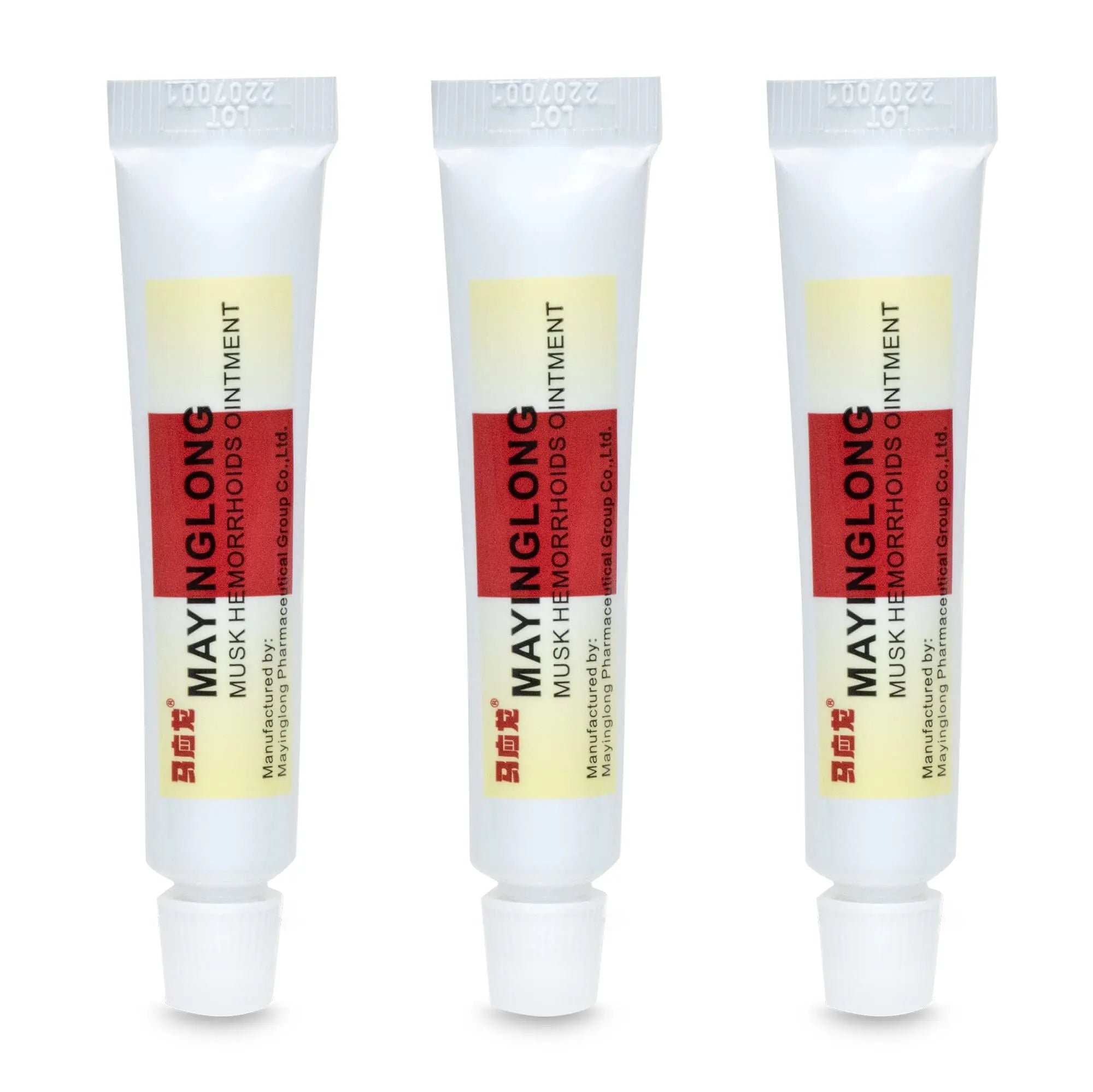Mayinglong Musk Hemorrhoids Ointment (3 x 10g Tubes), 30g - Maximum Strength Formula for Hemorrhoidal Fast Relief, Soothes Itching, Burning & Discomfort - Fast-Acting Treatment to Shrink Swelling MayinglongBuy Supplements Australia